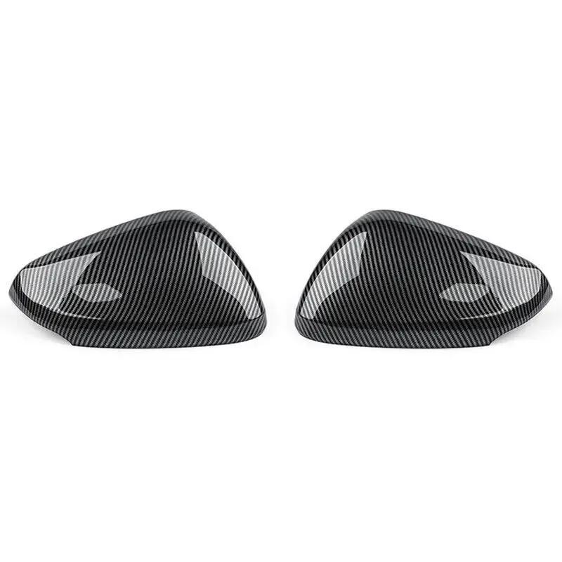 For Chevrolet Trax  2024 Car Sticker Rearview Side Mirror Cover Wing Cap Exterior Door Rear View Case Trim Carbon Fiber Look
