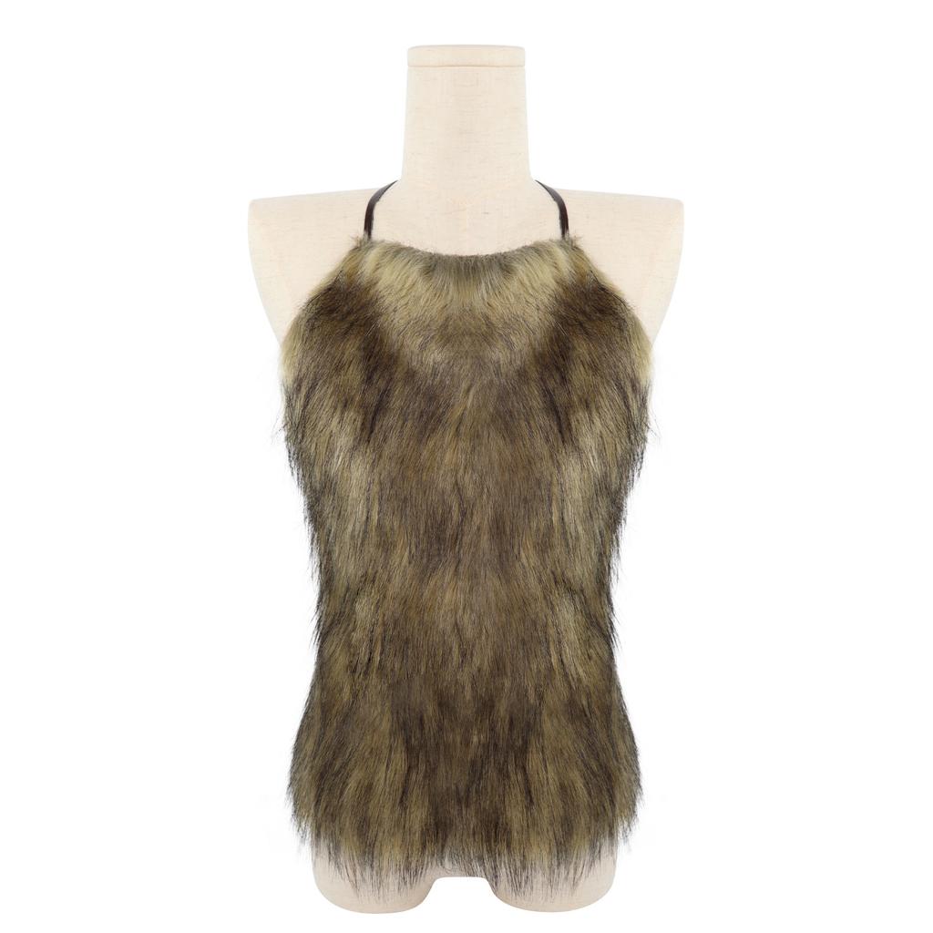 Halloween artificial fur primitive costume cosplay Viking savage costume props