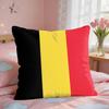 European National Flags Cushion Cover Square Short Plush Pillow Case Living Room Sofa Home Decor Funda X