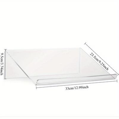Ergonomic Acrylic Laptop Stand for Desk - Adjustable Height, Anti-Slip Design, Portable & Sturdy for Better Posture & Cooling