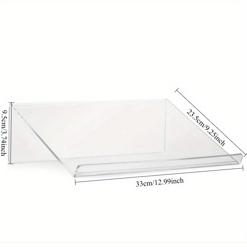 Ergonomic Acrylic Laptop Stand for Desk - Adjustable Height, Anti-Slip Design, Portable & Sturdy for Better Posture & Cooling