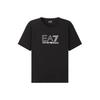 Ss22 Ea7 Letter Logo Round Neck T-Shirt Men Tops Black 3LPT81-PJM9Z-1200