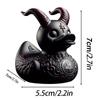1PC Duck Statue Indoor Gothic Sculpture Punk Animal Figurine Resin Statues Desk Decor Collectible Figurines Satan Duck Decor