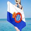 Real Sociedad Crest Design Microfiber Beach Towel, Lightweight And Quick-Dry, for Summer Travel, Beach Essential, Swimming Pool