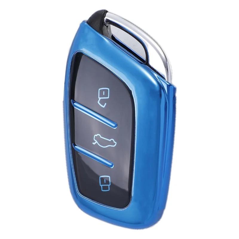 Soporte Fob de carcasa de TPU para Roewe RX5 I6 I5 RX3 RX8 ERX5 MG ZS EV MG6 EZS HS EHS 2019 2020, funda de llave de control remoto para coche, accesorios de cubierta