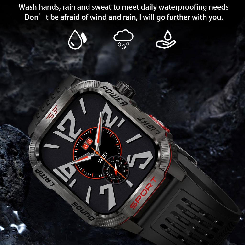 Smart Watch 2.01inch Large Screen HT29 BT Call Heart Rate Health Monitor Outdoor Sports AI Voice Assistant Smartwatch