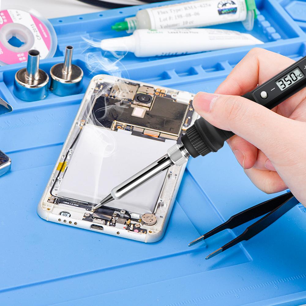 80W elektrická páječka Digitální displej s nastavitelnou teplotou Elektronické svařování Opravné nástroje s pájecími cínovými hroty