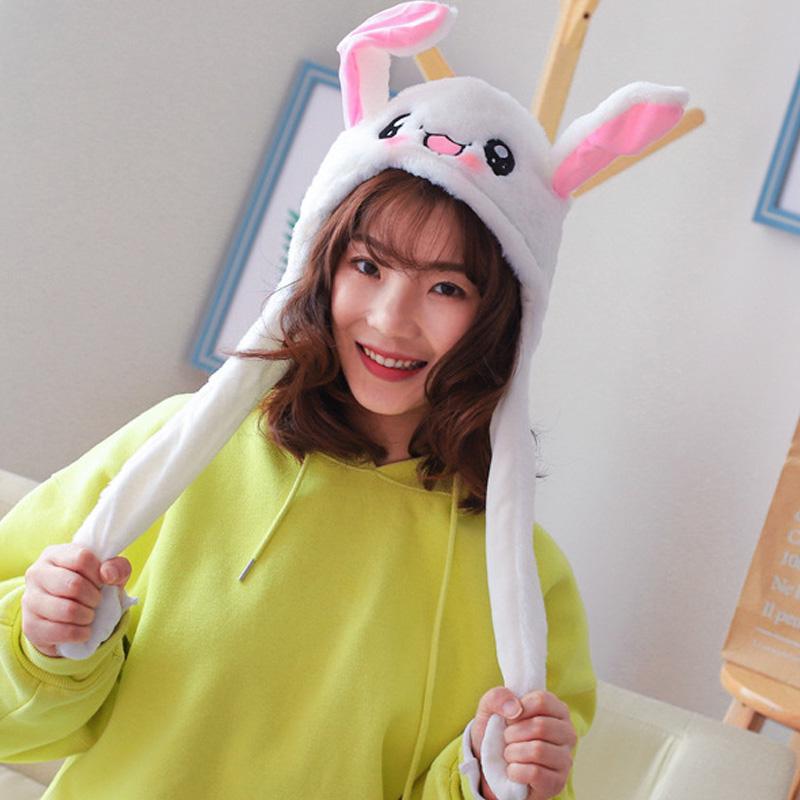 Rabbit Ear Hat Can Move Airbag Magnet Cap Plush Toy Gifts uygun fiyatlı ...