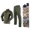 Herren Taktisches Camouflage Kampfanzug Set Langarm Militärstil Outdoor Trainingsanzug