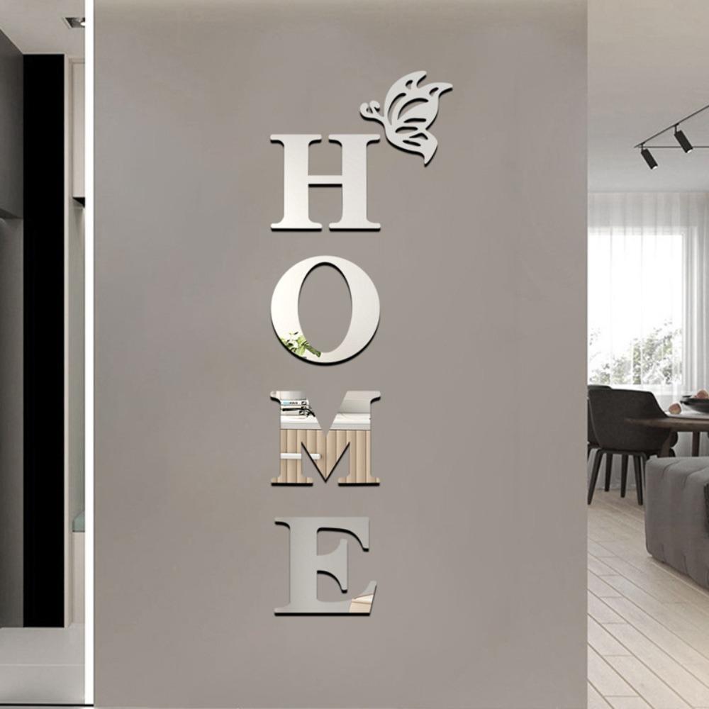 Self-adhesive Entrance Decoration Waterproof Home Decoration New 3D Mirror Wall Sticker Room Decor