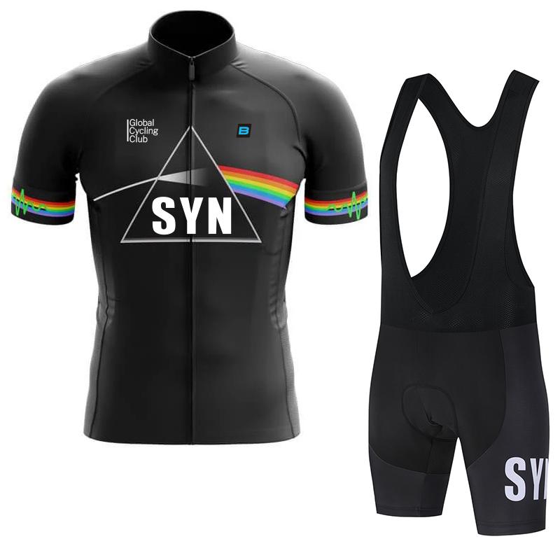 2026 SYN Men s Cycling Jersey Cycling Bib Summer Cycling Suit Set Polyester Fiber Cycling Top Quick Drying Cycling Pants S