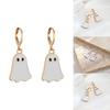 Cute And Playful Gold Ghost Earrings For Women Perfect For Halloween Festivities