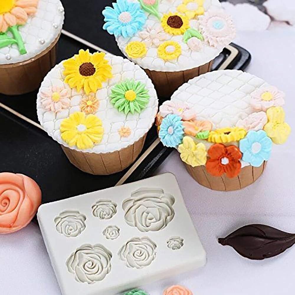 Flower Bloom 3D Cake Mold Silicone Baking Tool New Fondant Soap Mold  Cupcake Candy Chocolate Jelly