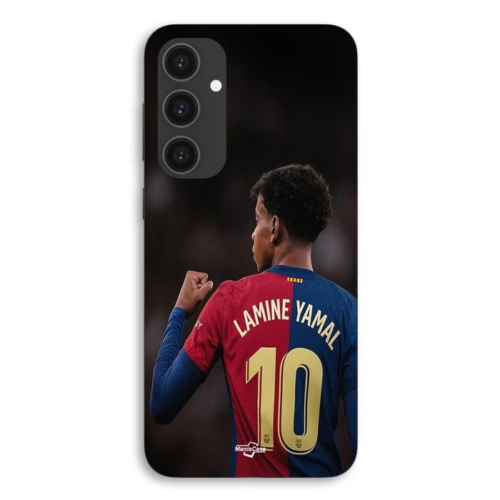 Coque Pour Samsung Galaxy S25 FE Lamine Yamal n°10 FC Barcelone Maniacase noir