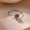 Summer Waterproof Gold Color Rose Ring For Women Romantic Sun Daisy Flower Anillos Stainless Steel Rings Party Elegant Gifts