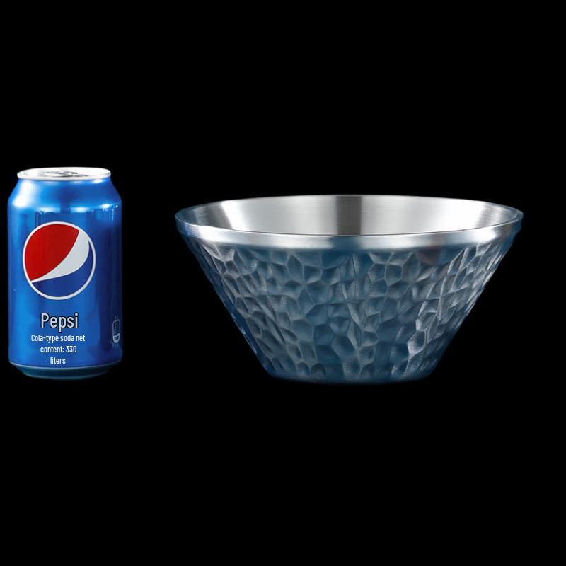 Linpan Hammered 304 Stainless Steel Douli Bowl