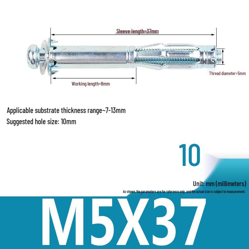 Plastic Petal Nut Expansion Screw for Hollow Sheet Metal - Fixed Lantern Rivet Expansion Bolt