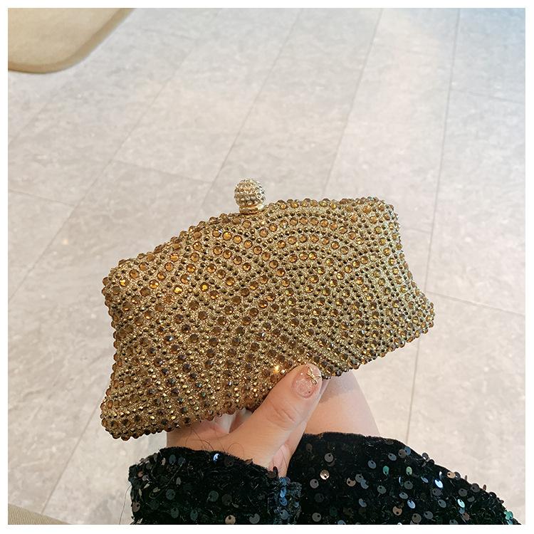 Modische Damen Glänzende Strass Dinner Tasche Kann mit Kleid Abendtasche Mode Temperament Elegante Clutch Tasche kombiniert werden