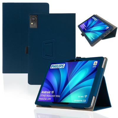 For YILLIONS Case for PHILIPS Adjustable Premium PU Magnetic Pen Full Case Cover for PHILIPS Tablet T8015 [New 2025] T8015, Angle, Leather,