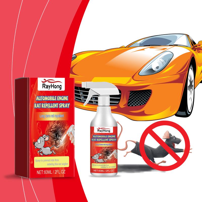 Engine Rodent Repellent Spray Fast Action Safe Ingredients Rat and Mouse Deterrent for Automobiles Indoors and Workshops