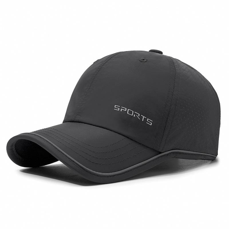 

Весна-лето светоотражающая полоса тонкая бейсболка женская мужская дышащая уличное солнцезащитное козырек солнцезащитный крем быстросохнущая кепка темно-серого