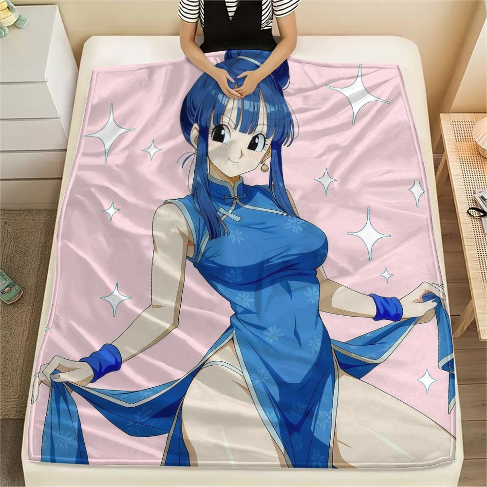 

Bulma Bulla Print Flannel Blanket, Suitable for Bedrooms, Sofas, Beds, Chairs, Picnics, Travel, Warm Soft Decor -HE1 75x90cm