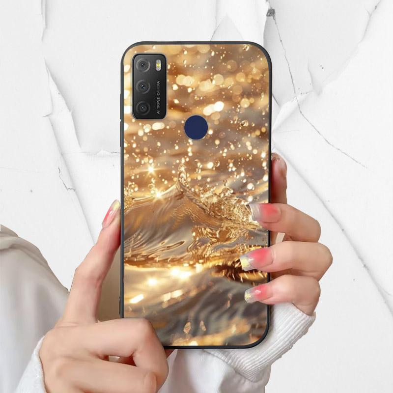 For Alcatel 1S 2021 Case 6025H 6025D Fashion Silicone Soft TPU Phone Cover For Alcatel 1 S 2021 1S(2021) Case Funda Coque Bumper