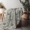 Paisley Print Fleece Blanket Soft Warm Throw Blanket Sofa Bed Decorative Cushion Cover Gift