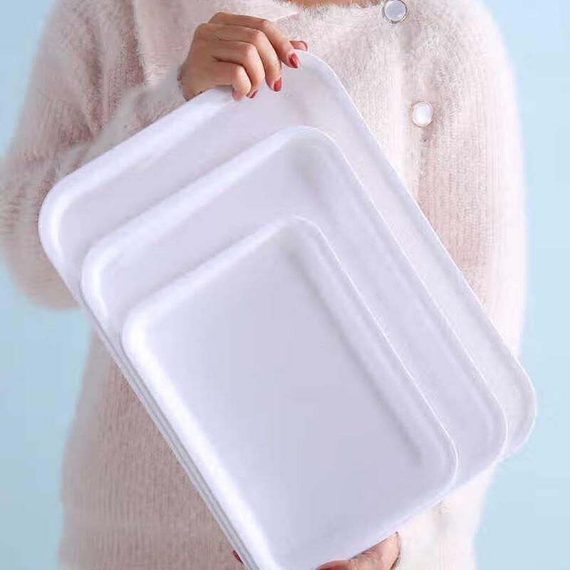 Zhishi Deep Rectangular Plastic Food Prep & Serving Tray