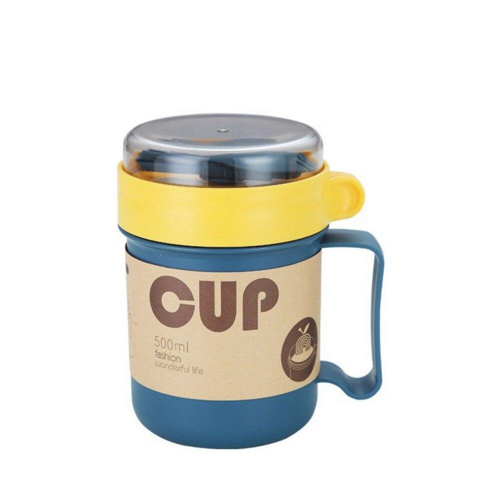 

Milk Thermos Bottle with Spoon Food Thermal Insulated Container