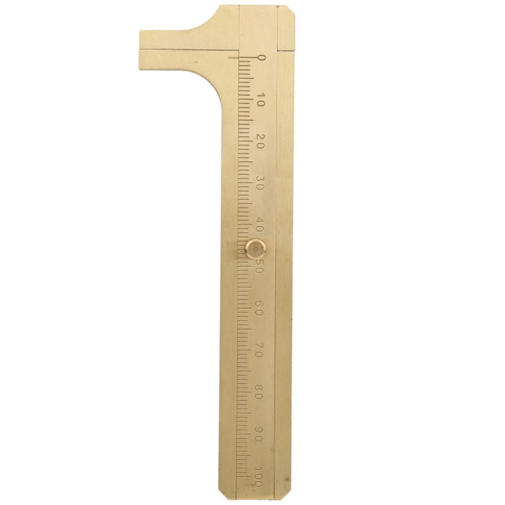 Caliper Brass Brass Vernier Caliper Sliding Gauge With Scales Pocket Vernier Caliper Mini Gold Measuring Tool Jewelry Testing