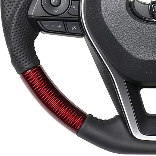 REAL Steering Wheel Corolla Sport Original Series Red Carbon Fiber [Toyota (210 series)] TYA-RDC-BK-COR