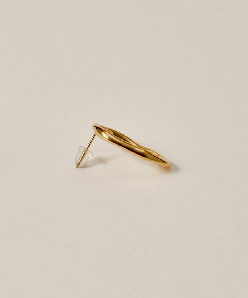 Novice Tokyo Wave Hoop Pierce Squiggle Hoop Pierce [Stainless] / Gold