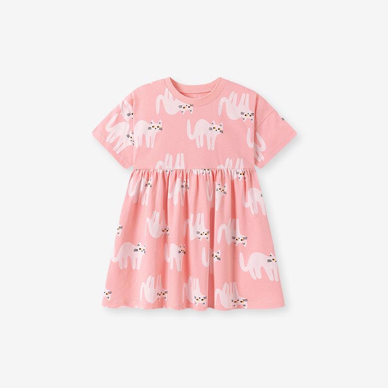 

Little Maven European-Style Summer Short-Sleeve Cotton Dress for Girls 6Y