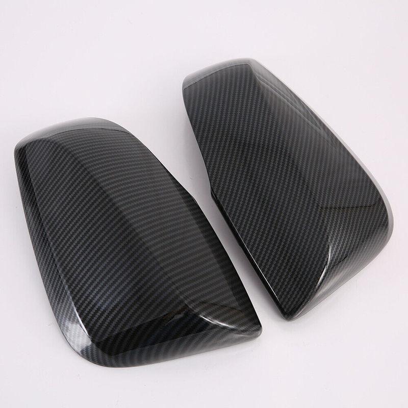 ABS Carbon Fiber Side Door Rearview Mirror Cover Trim Cap Decor Shell For Toyota Corolla Cross 2022 2023