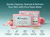 Meditoz Natural Rose Water Soap, Handmade Herbal Soap with Essential Oils, All Skin Types, (Pack of 2) 200g
