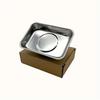 1 PC Stainless Steel Magnetic Tray Holder with Strong Magnet Metal Accessories Storage Tray for Mechanic Car