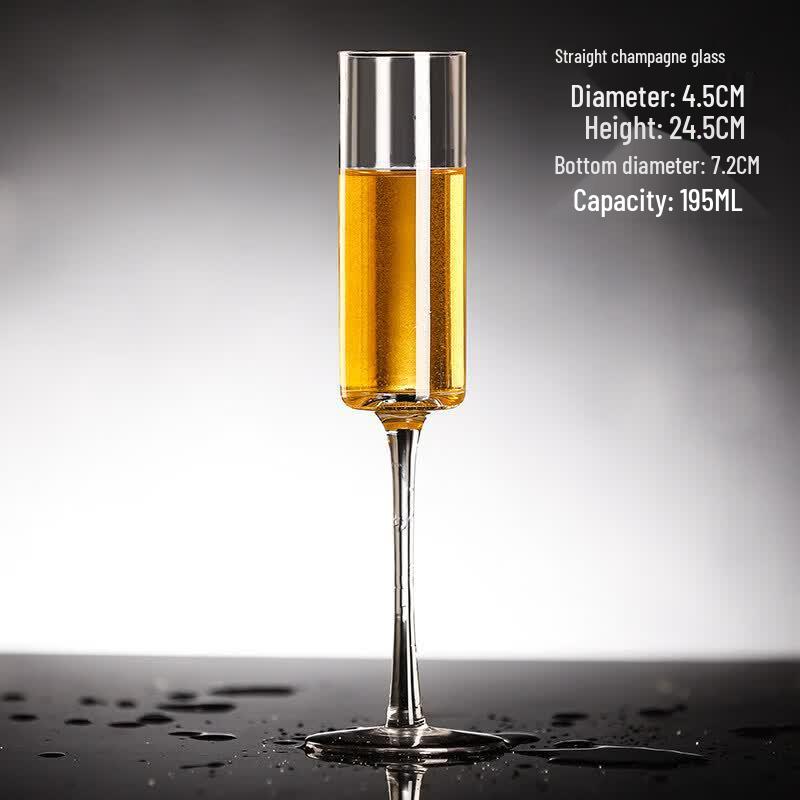 Elegant Star Crystal Champagne Flute Set