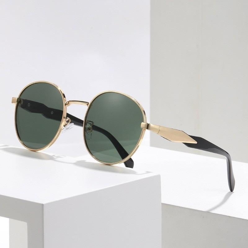 5pcs Vintage Korean Round Frame Sunglasses Women Multicolored Trendy Fashion Male Female Eyewear UV400