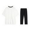 Li-Ning Summer Mens Short Sleeve Comfortable Breathable Skin-Friendly Trendy Fashion Versatile Casual Sports Suit Men suit AHSU657-1+AYKU703-1