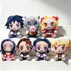 20cm Hot Japan  Plush Dolls Lovely Anime Kimetsu No Yaiba Kamado Tanjirou Nezuko Zenitsu Kyoujurou Toys Friend Gifts