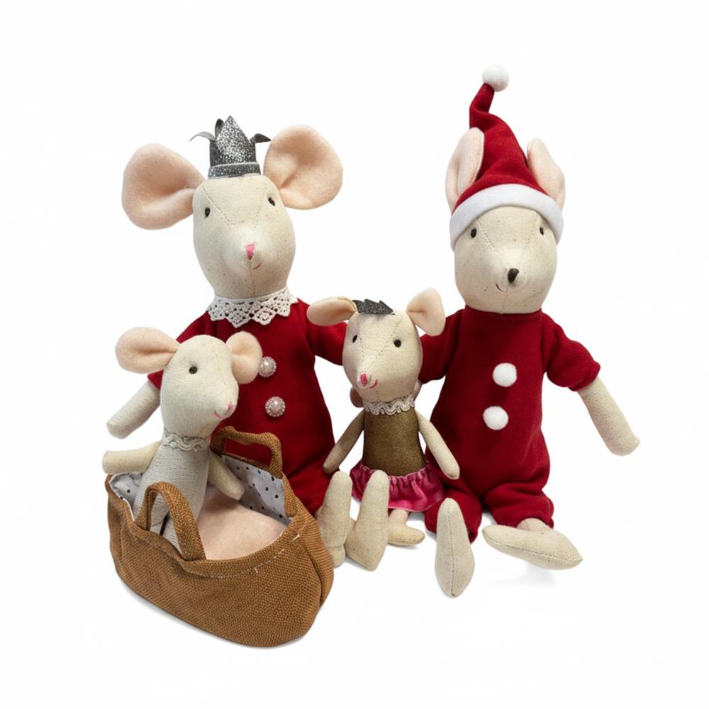 The Mouse Family kawaii plush Little Mouse Plush dolls Stuffed Animal Cartoon Kids Toys for Girls Baby Christmas Gift