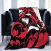 Cartoon Helluva-Boss Blanket Flannel Summer Multi-function Lightweight Throw Blankets for Sofa Car Plush Thin Quilt
