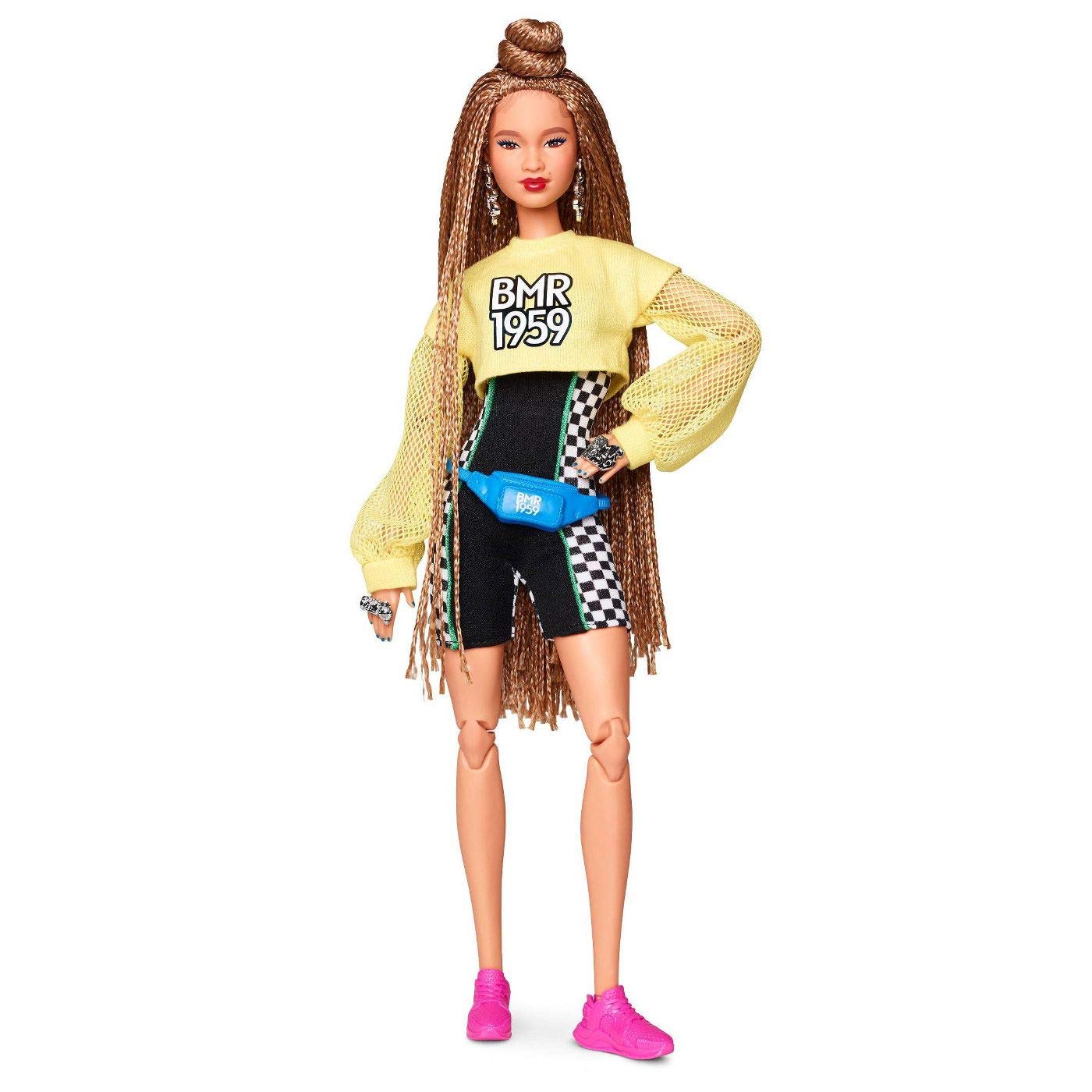 

Barbie BMR1959 Bike and Cropped Sweatshirt Doll Shorts, Romper, [Used]