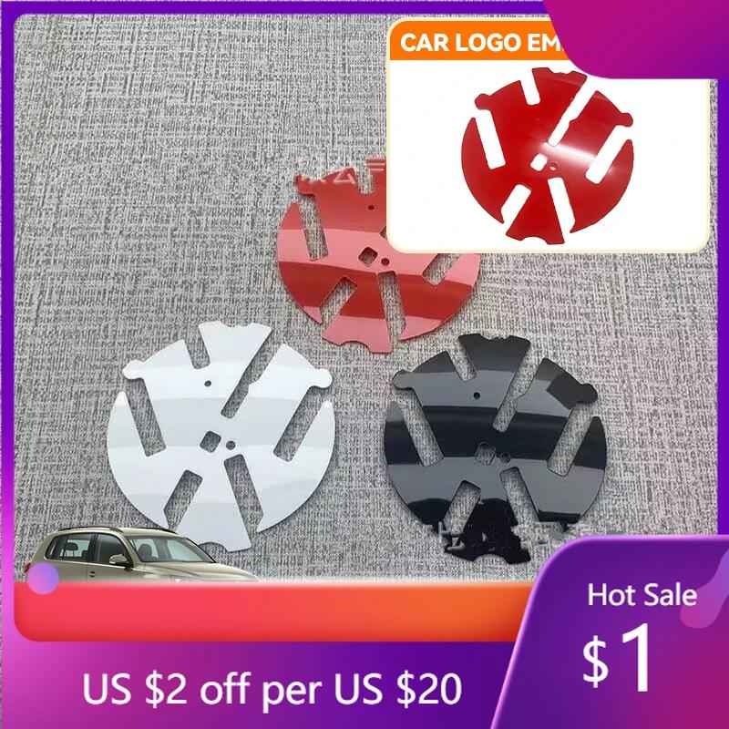 VW GTI GOLF Čepičky na ventilky 2026 Horké Volkswagen VW Vnitřní samolepky 1ks 110mm černá/červená/bílá Pozadí zadního loga auta Pro Go
