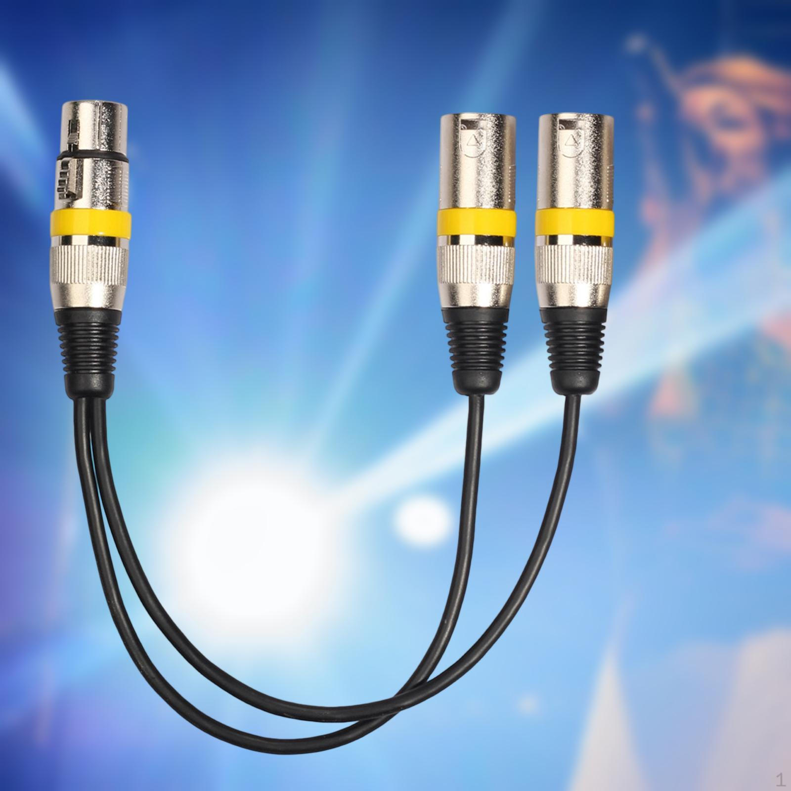 

Splitter Cord, 1 XLR Female to 2 Male Y Cable, 30cm for Equelizer