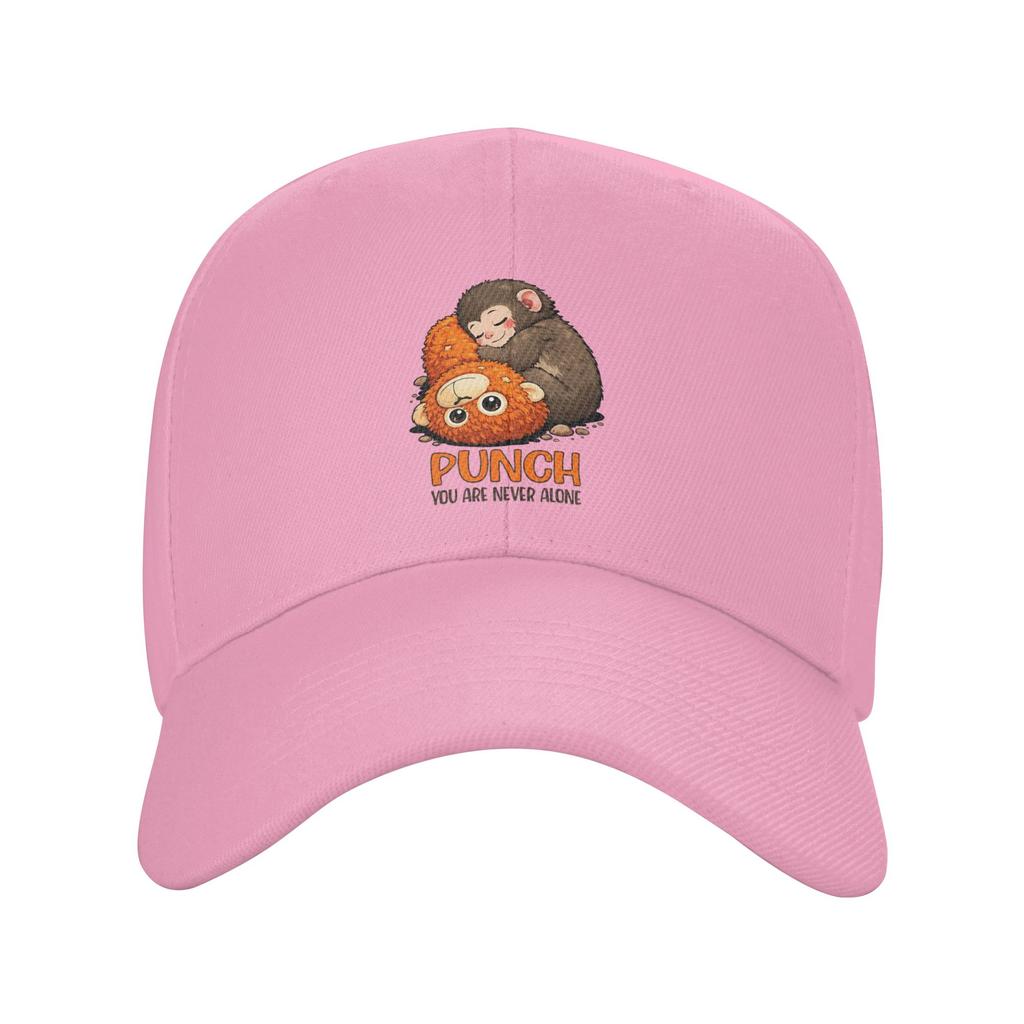 Monkey Punch You Are Never Alone Baseball Cap  Stylish Female Male Trucker Hat Design Tennis Skate Baseball Caps Birthday Gift