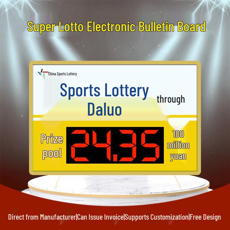 Lao Jiang Jun LED Lottery Jackpot Display Board