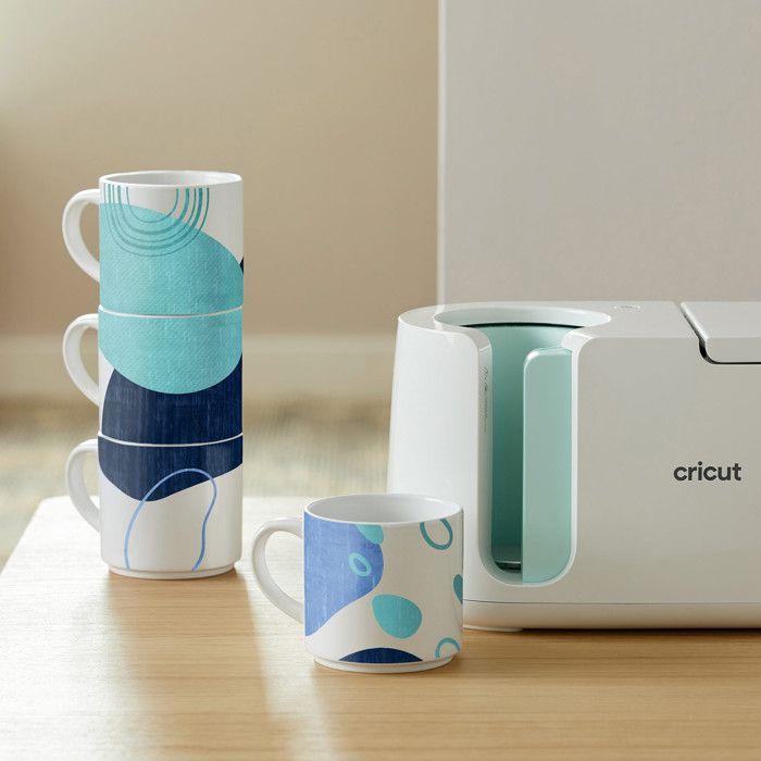 4 Mugs céramique empilables Blanc 300 ml - Cricut