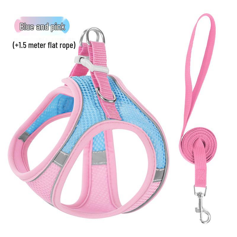 Reflektierendes Nylon Geschirr im Westen-Stil und Leinen-Set für Hunde